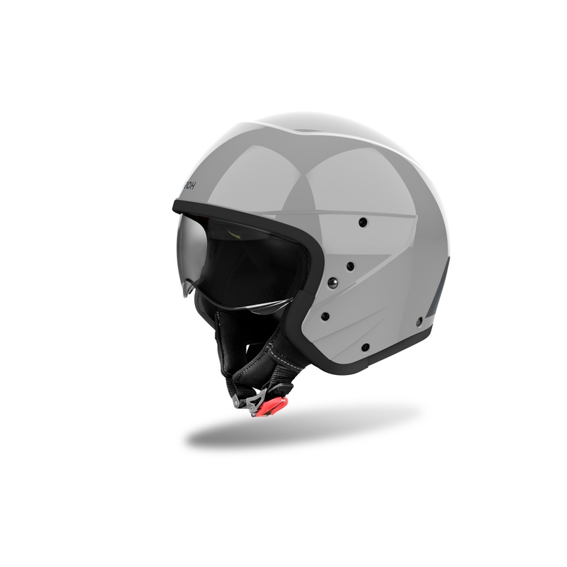 Modulaire motorhelm Airoh J110 Kleur Glanzend Cement Grijs