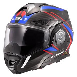 Opklapbare motorhelm LS2 FF901 Advant X C Future II wit-blauw