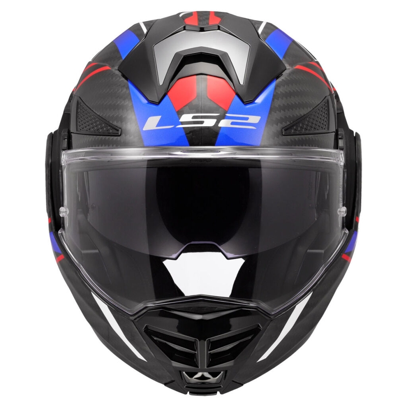 Opklapbare motorhelm LS2 FF901 Advant X C Future II wit-blauw
