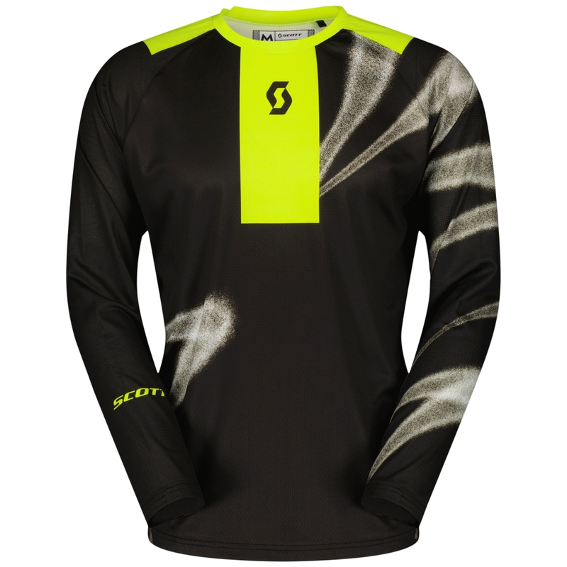Motorcross trui SCOTT EVO Dirt zwart-fluo geel