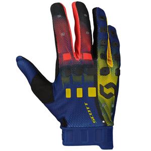 Motorcross handschoenen SCOTT Podium PRO rood-geel-blauw