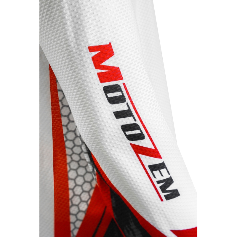 Crossshirt MotoZem wit-zwart-rood