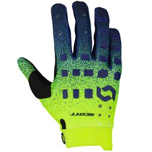 Motorcross handschoenen SCOTT Podium PRO paars-blauw-fluo geel