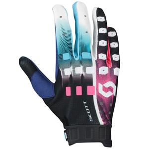 Motorcross handschoenen SCOTT Podium PRO blauw-roze