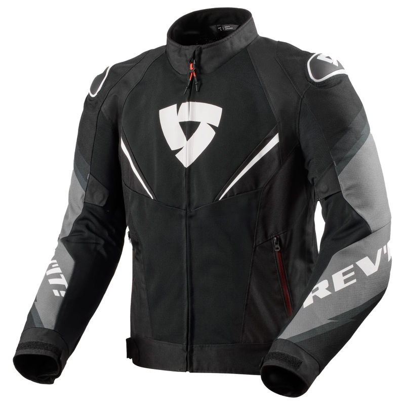Revit Quantum 3 Air zwart-witte motorjas
