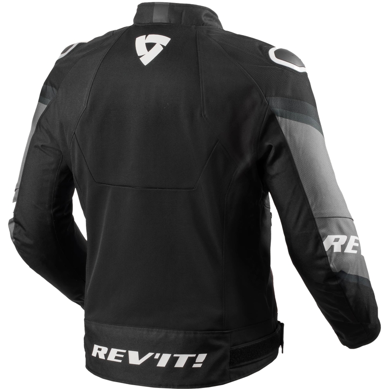 Revit Quantum 3 Air zwart-witte motorjas