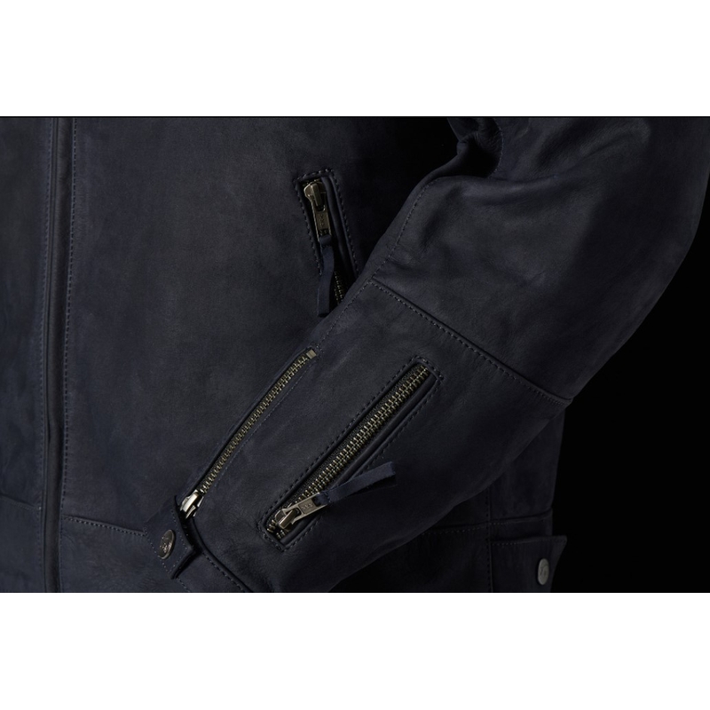 Leren jas Furygan Clint Evo blauw