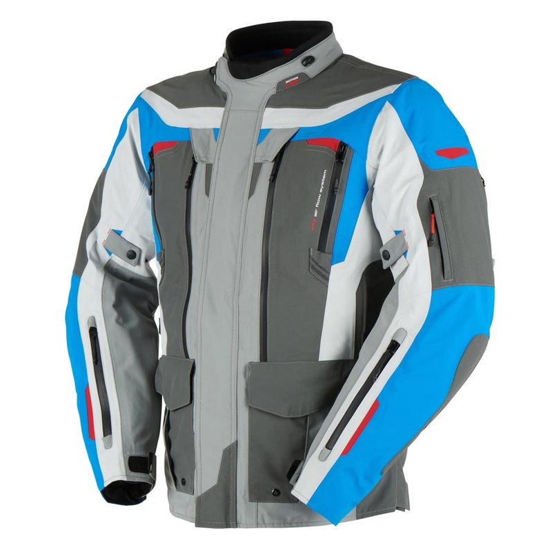 Furygan Voyager blauw-grijs-antraciet motorjas uitverkoop