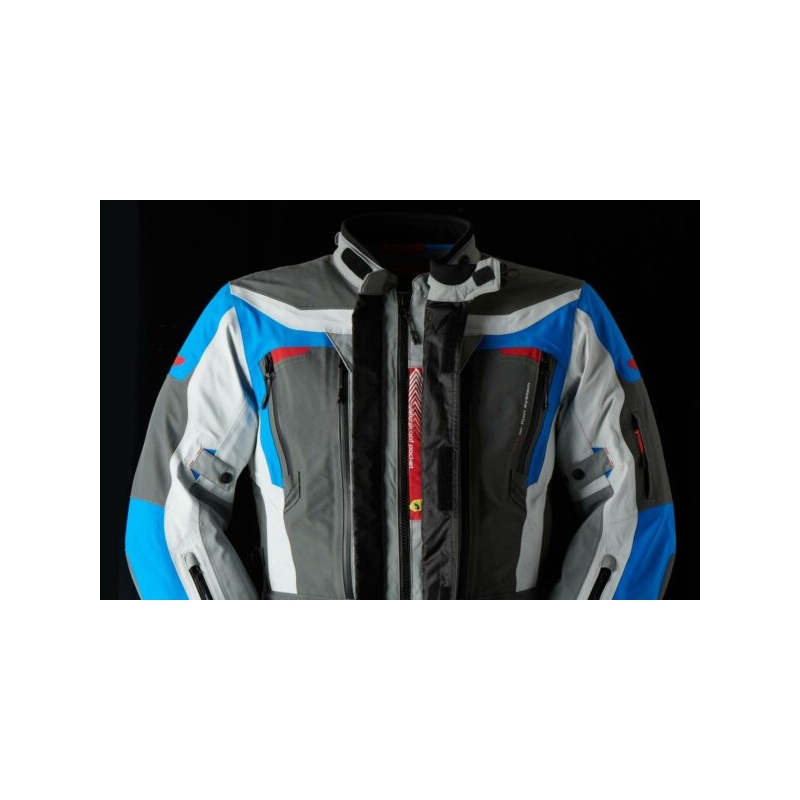Furygan Voyager blauw-grijs-antraciet motorjas uitverkoop
