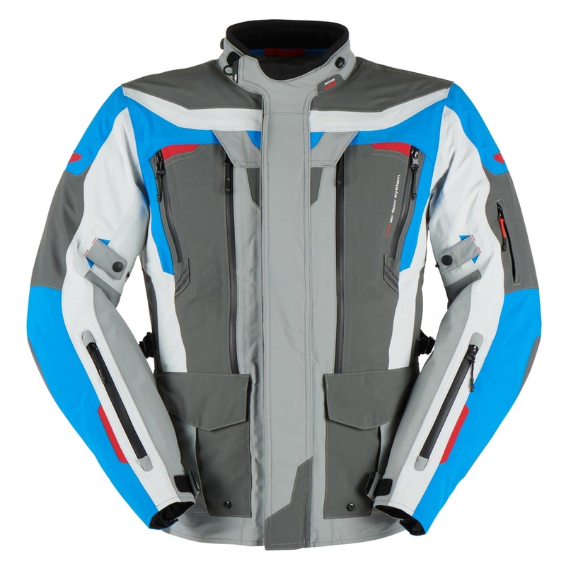 Furygan Voyager blauw-grijs-antraciet motorjas uitverkoop