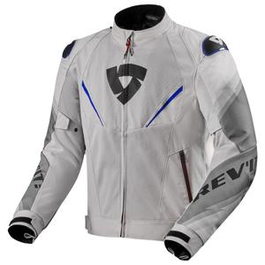 Revit Quantum 3 Air motorjas zilver-blauw