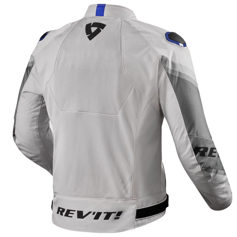 Revit Quantum 3 Air motorjas zilver-blauw