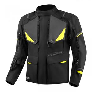 Motorjas Shima Runner zwart-fluogeel