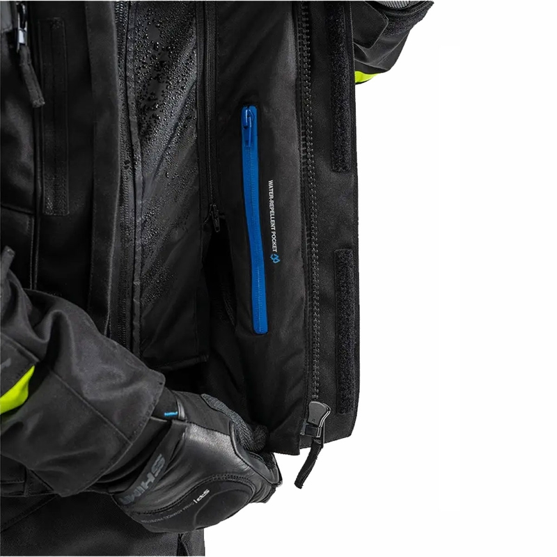Motorjas Shima Runner zwart-fluogeel