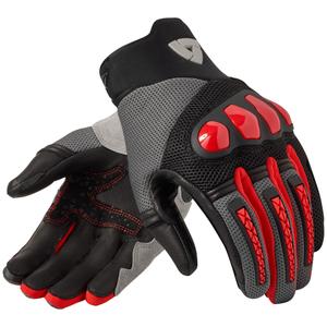 Revit Speedart Air motorhandschoenen grijs en rood