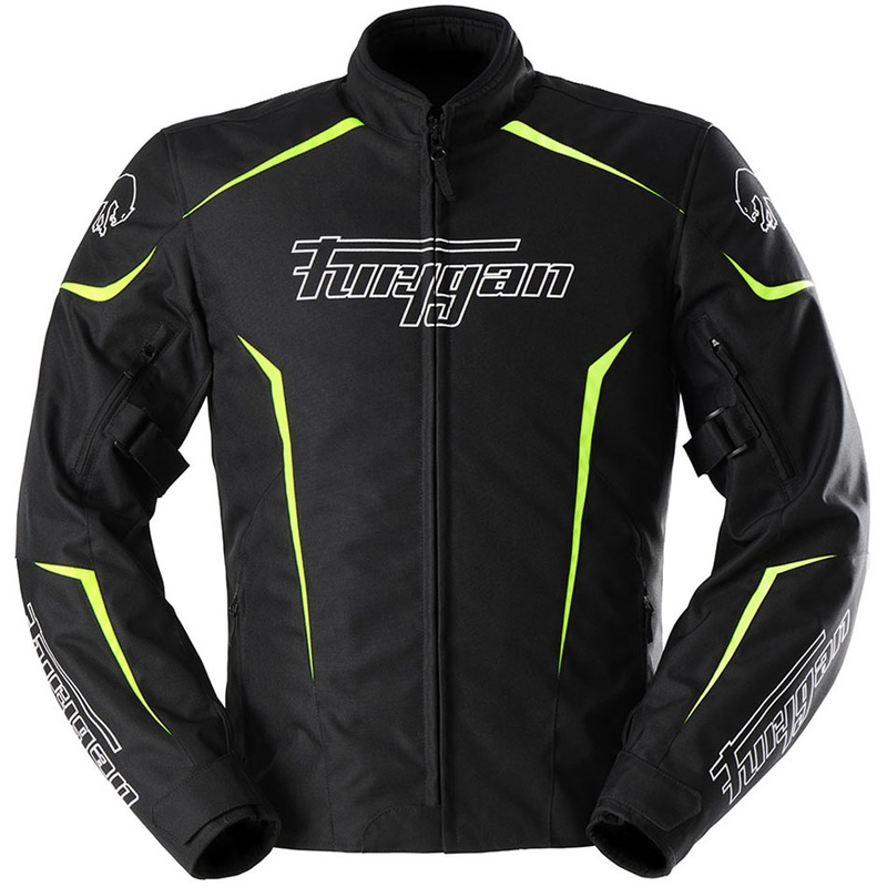 Furygan Yori zwart-wit-fluo geel motorjack