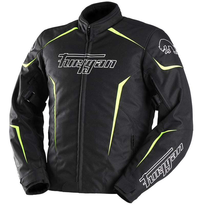 Furygan Yori zwart-wit-fluo geel motorjack