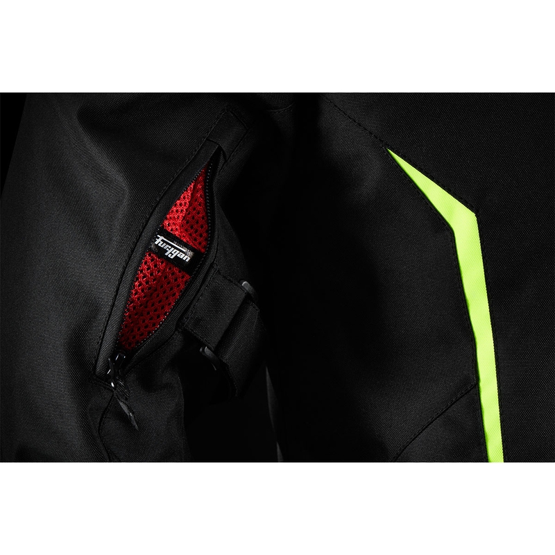 Furygan Yori zwart-wit-fluo geel motorjack