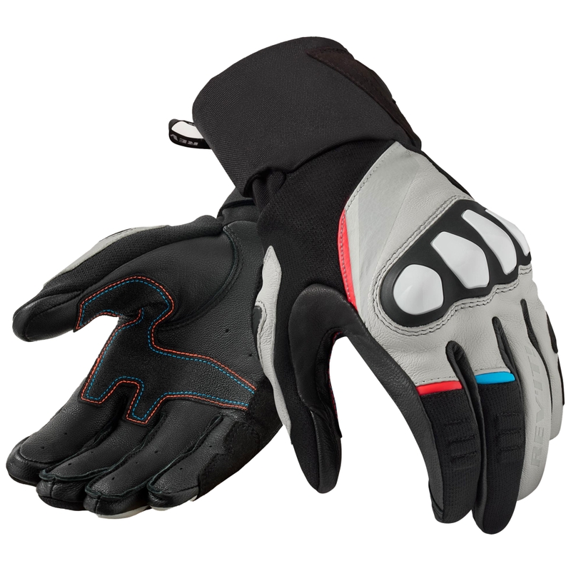 Revit Combustion motorhandschoenen zwart en lichtgrijs