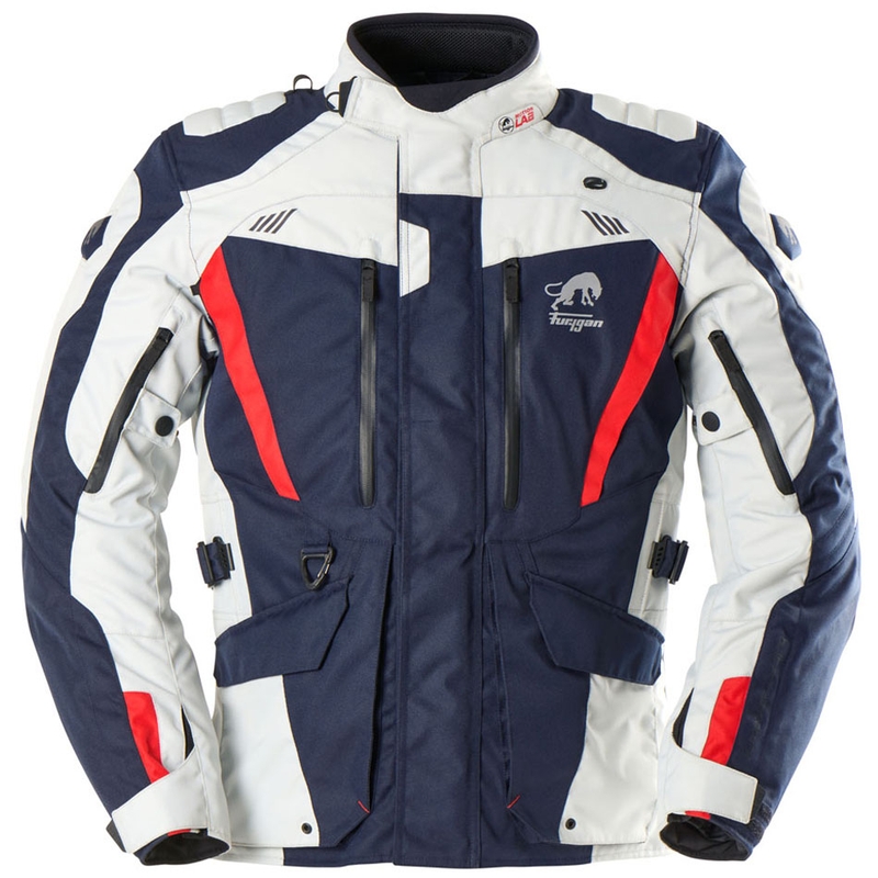 Furygan Apalaches Evo blauw-beige-rood motorjack