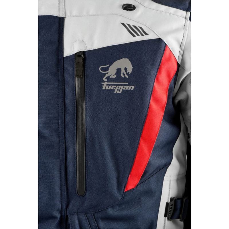 Furygan Apalaches Evo blauw-beige-rood motorjack