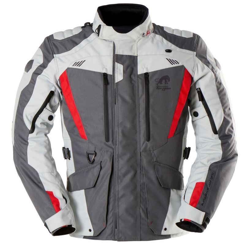Furygan Apalaches Evo motorjas grijs-beige-rood