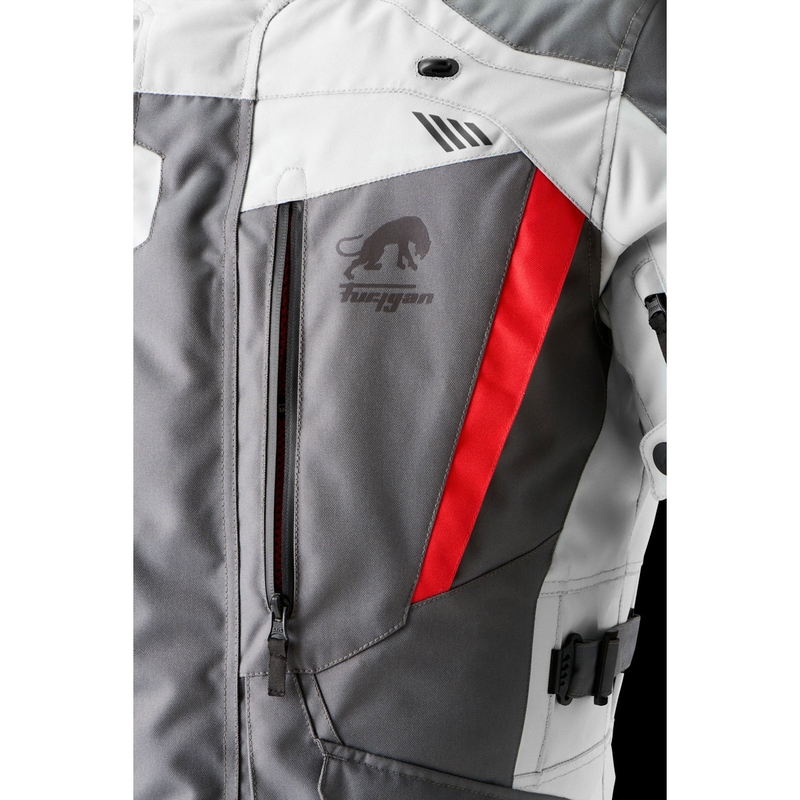 Furygan Apalaches Evo motorjas grijs-beige-rood