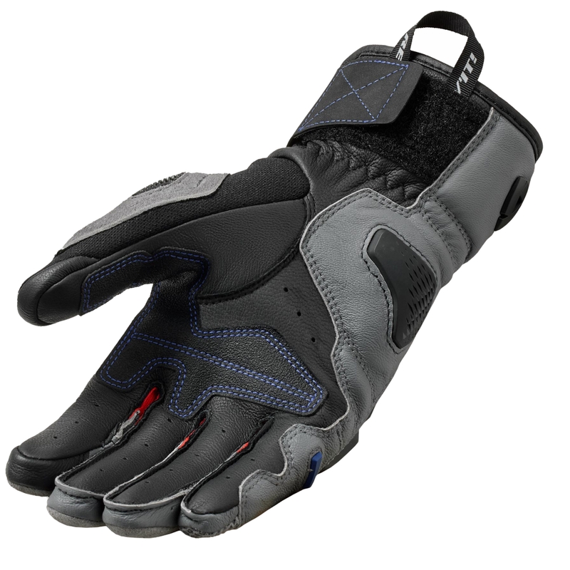 Motorhandschoenen Revit Sand 5 grijs-rood