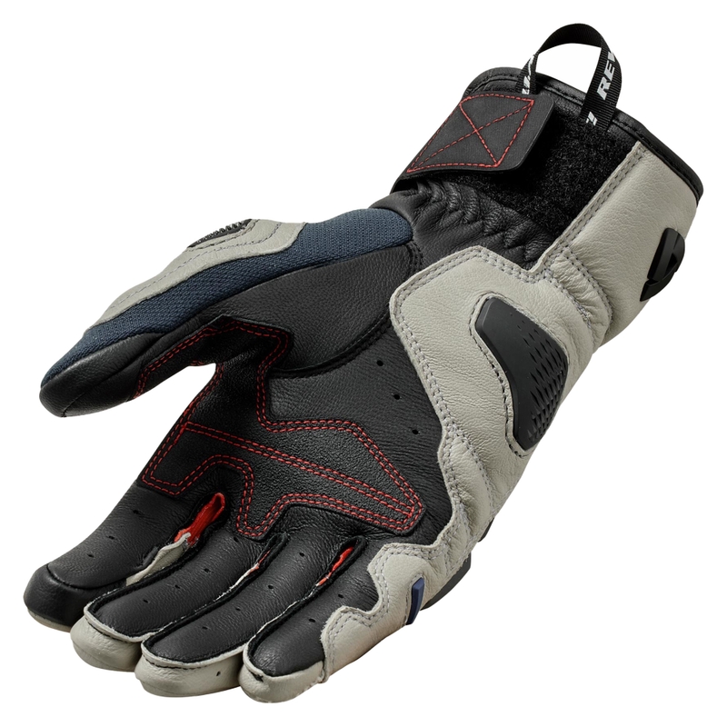 Revit Sand 5 motorhandschoenen zilver-rood
