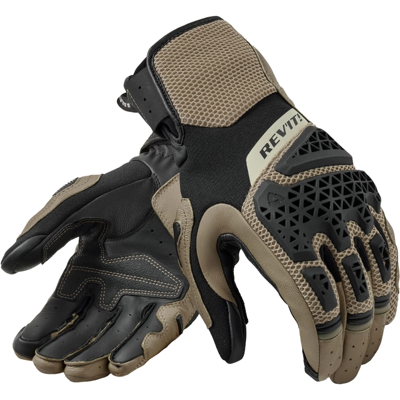 Revit Sand 5 motorhandschoenen zand-zwart