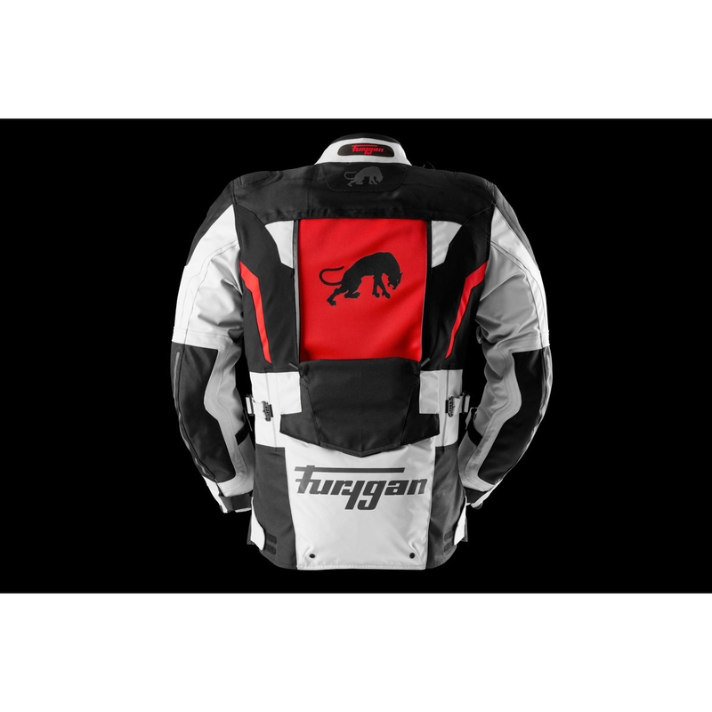 Furygan Montroc Kevlar® Primaloft® 3IN1+ motorjas zwart-beige-rood
