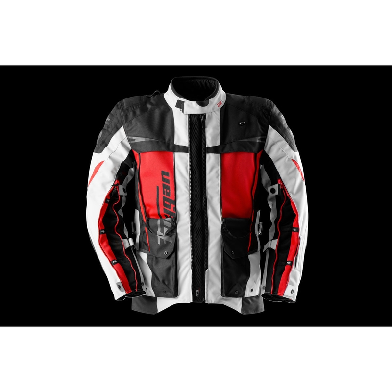 Furygan Montroc Kevlar® Primaloft® 3IN1+ motorjas zwart-beige-rood