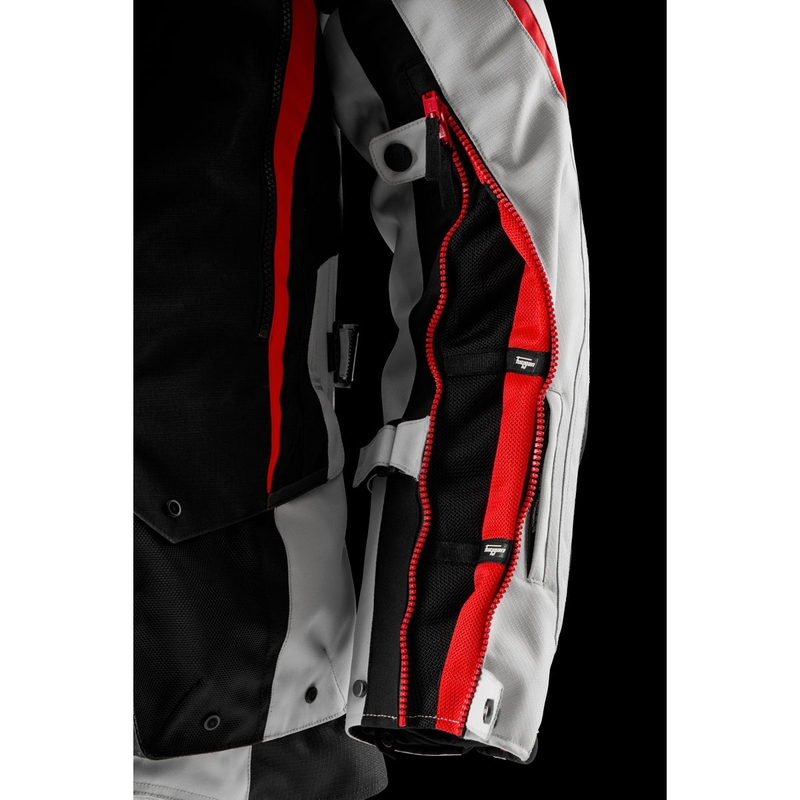 Furygan Montroc Kevlar® Primaloft® 3IN1+ motorjas zwart-beige-rood