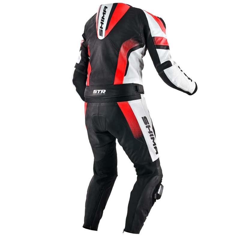 Shima STR zwart-wit-fluorode motoroverall uitverkoop