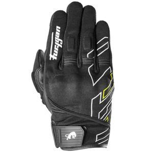 Motorhandschoenen Furygan Jet Neon D3O zwart-wit-fluogeel