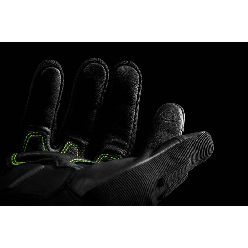 Motorhandschoenen Furygan Jet Neon D3O zwart-wit-fluogeel