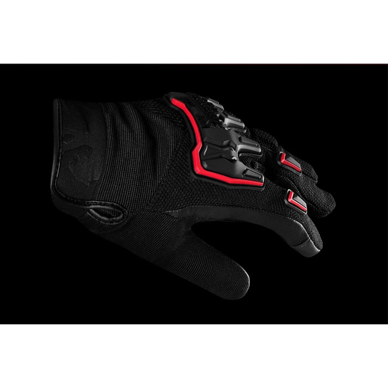 Furygan Shade zwart-rode motorhandschoenen