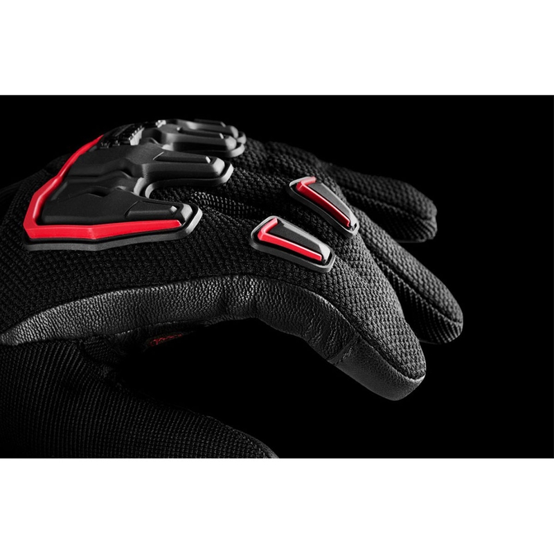 Furygan Shade zwart-rode motorhandschoenen