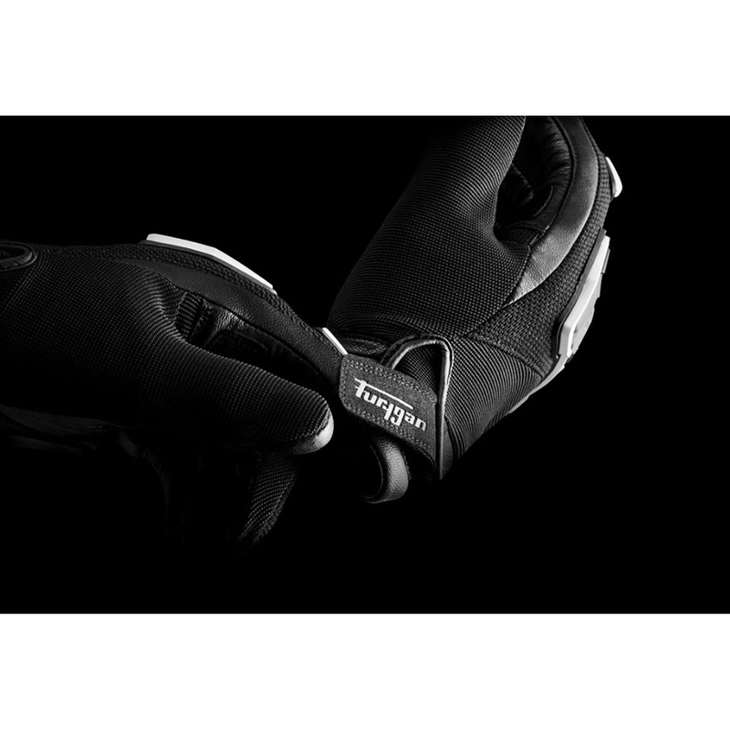 Furygan Shade zwart-witte motorhandschoenen