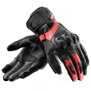 Motorhandschoenen Rebelhorn Viper zwart-grijs-fluorood