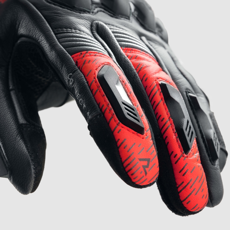 Motorhandschoenen Rebelhorn Viper zwart-grijs-fluorood