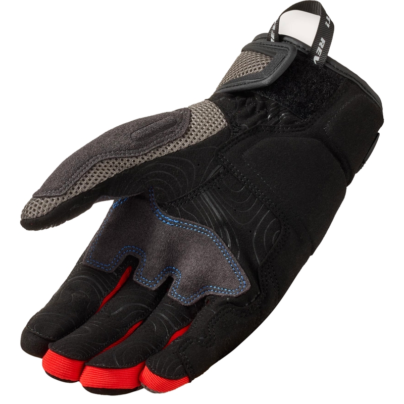 Motorhandschoenen Revit Cavern grijs en rood