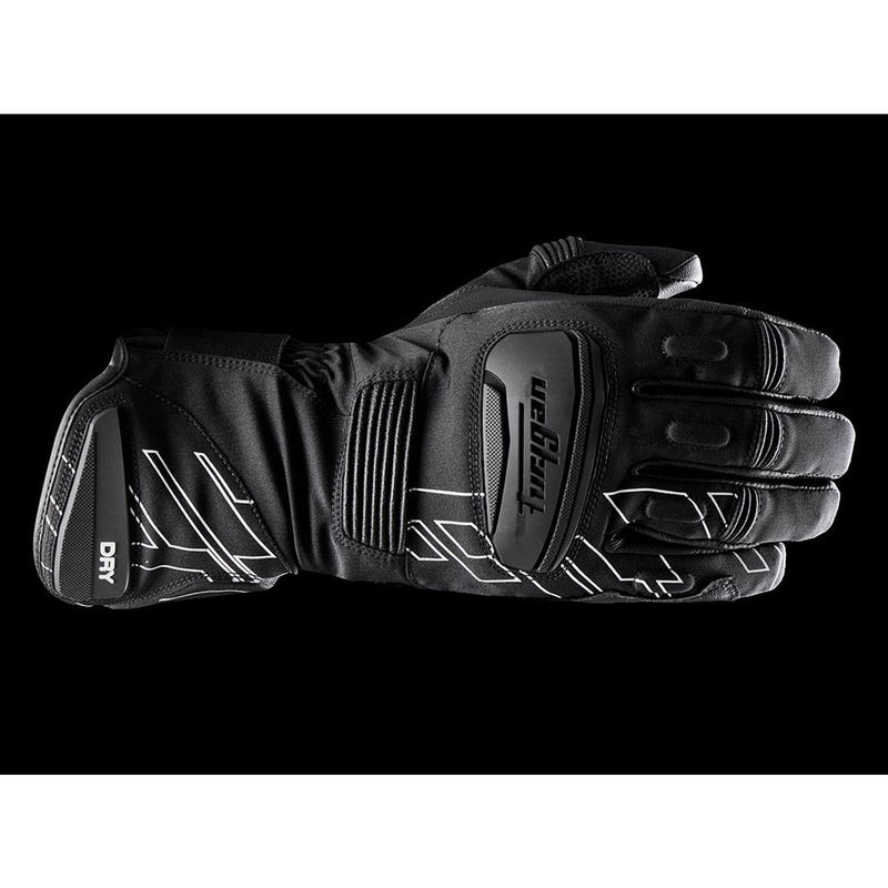 Furygan Starker D3O® PrimaLoft® 37.5® zwart-witte motorhandschoenen