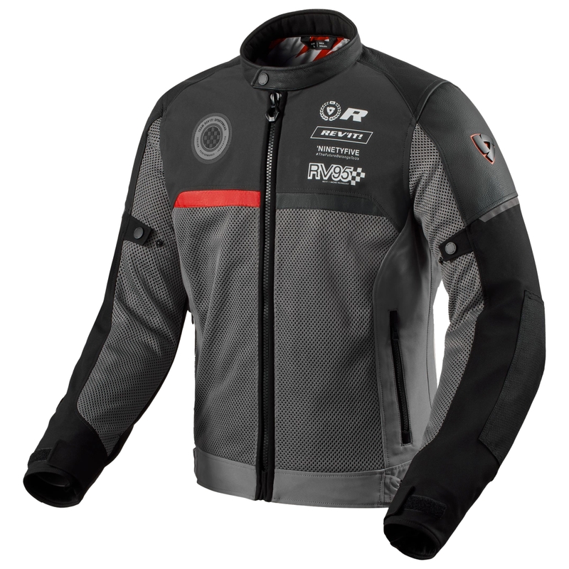 Revit Swiftblade motorjack zwart-rood