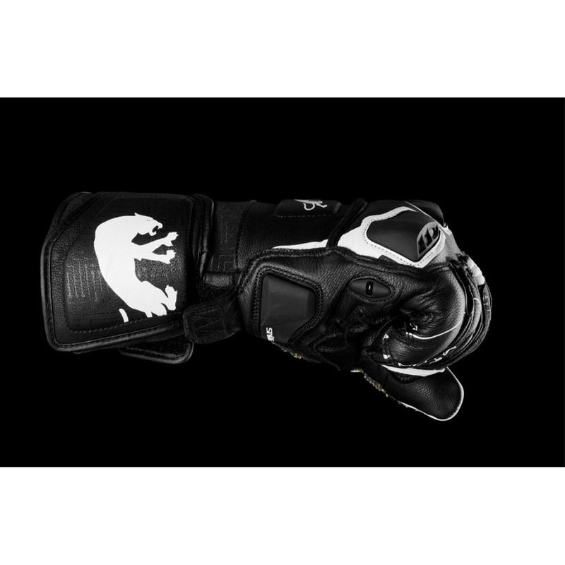 Dames Furygan Styg 15 Lady zwart-witte motorhandschoenen