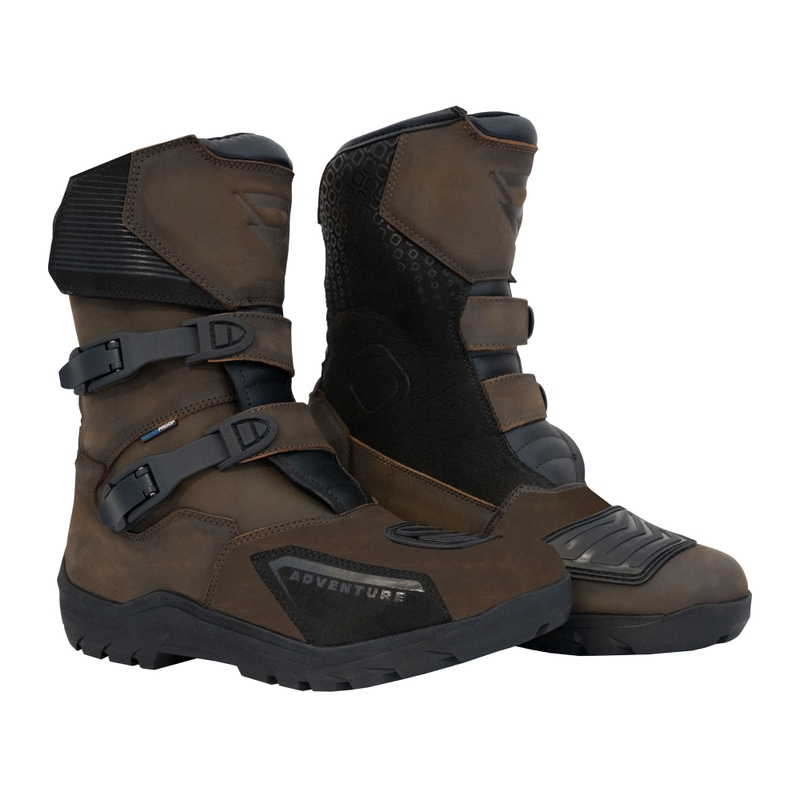 Motorlaarzen Street Racer Adventure Low WP bruin - Grade II