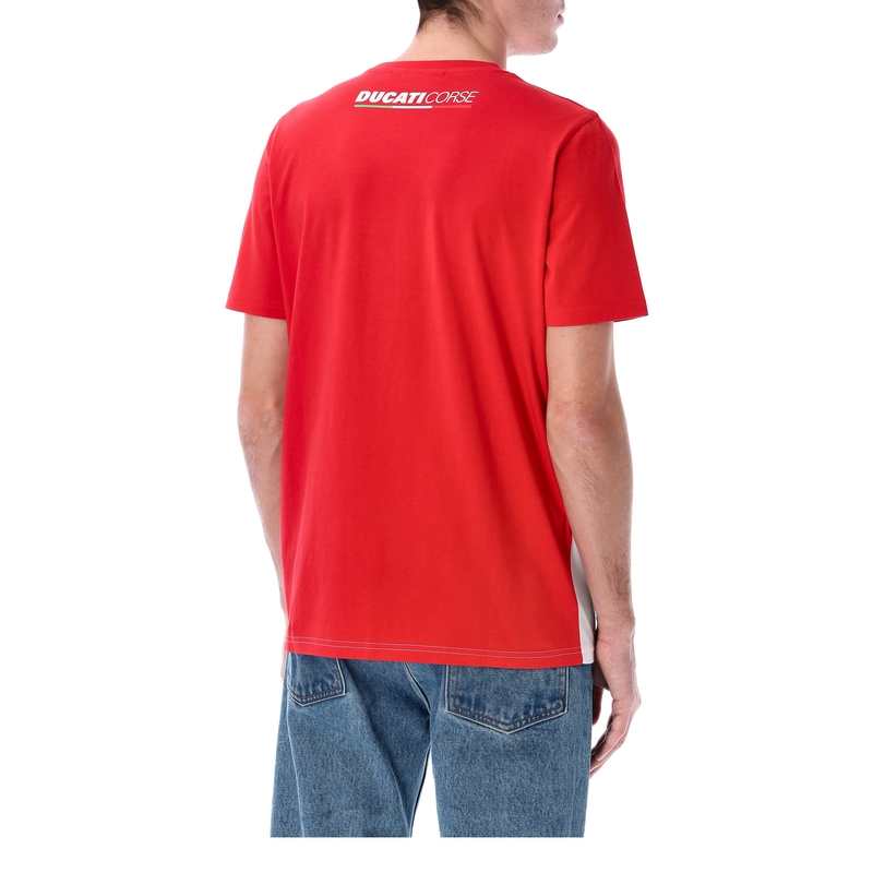T-shirt Ducati badge rood en wit