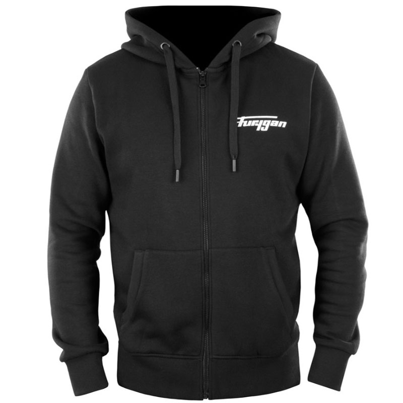 Sweatshirt Furygan Corpo Zip zwart-wit