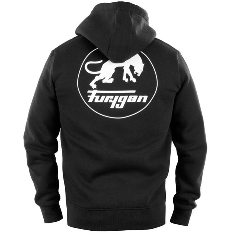 Sweatshirt Furygan Corpo Zip zwart-wit