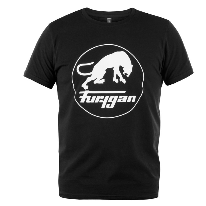 T-shirt Furygan Corpo TS Logo zwart/wit